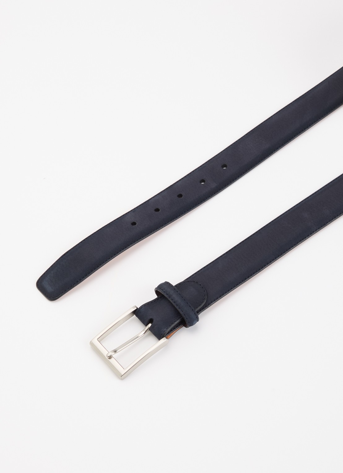 Magnanni Riem van suède - detail 2 donkerblauw