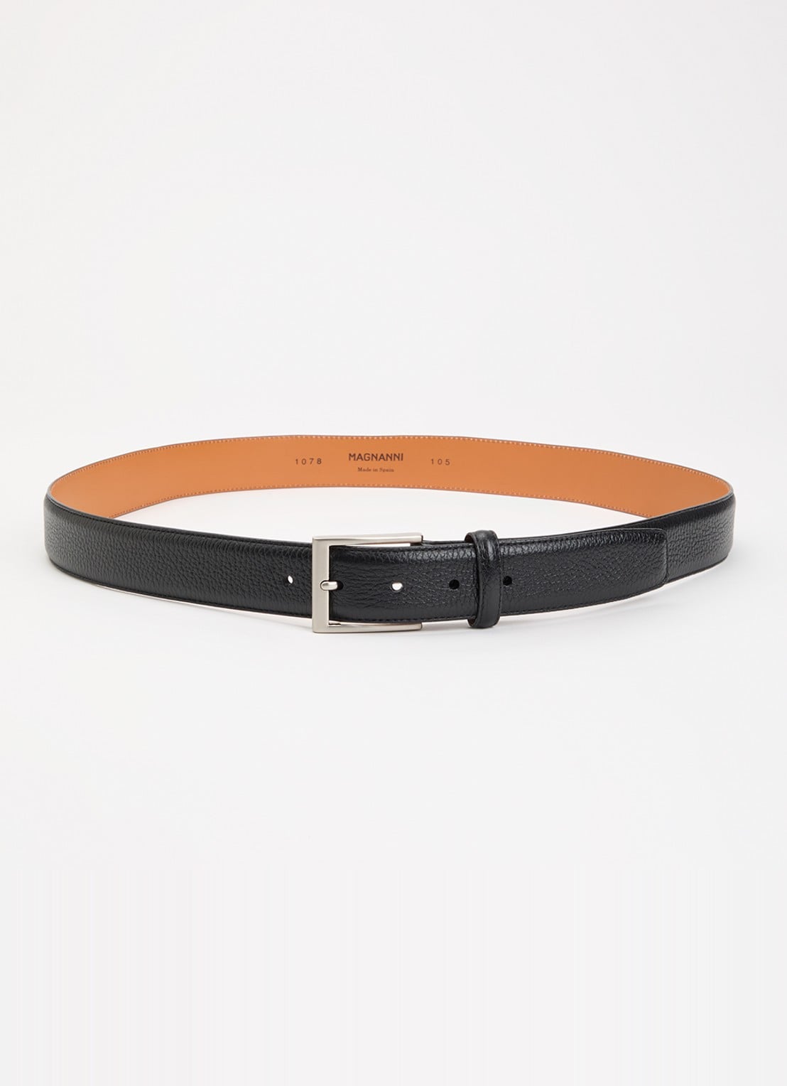 Magnanni Rugo Wind riem van leer - voorkant zwart