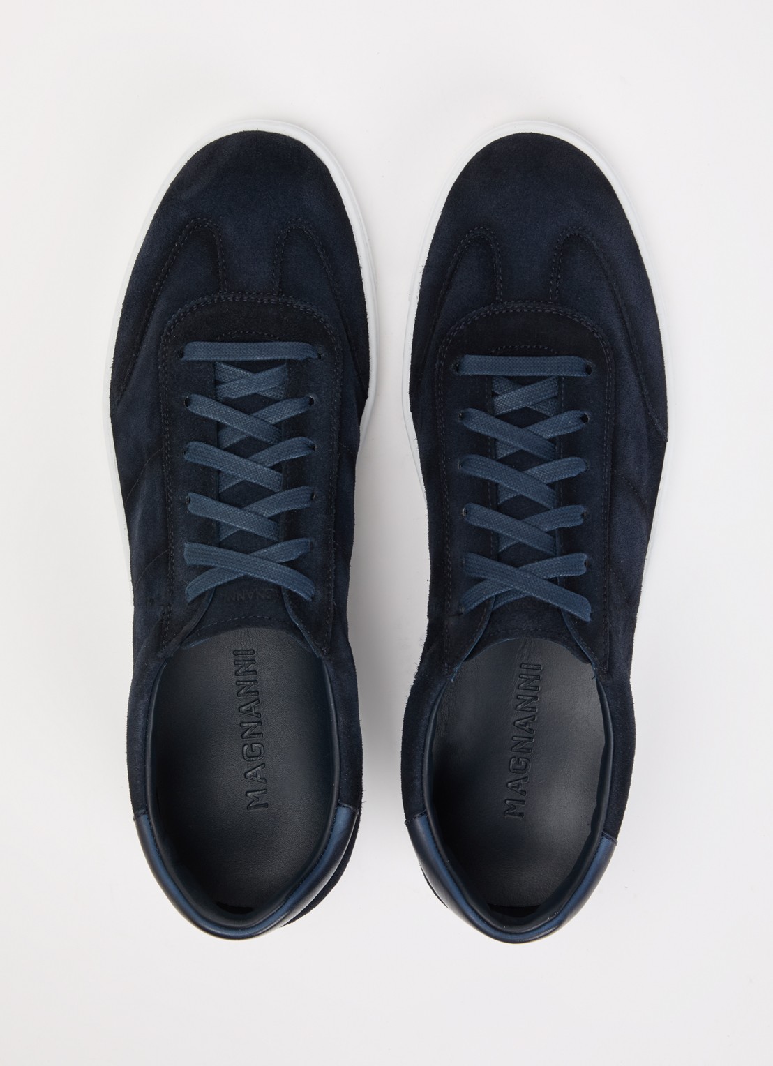 Magnanni Sneaker van suède  - detail 2 indigo
