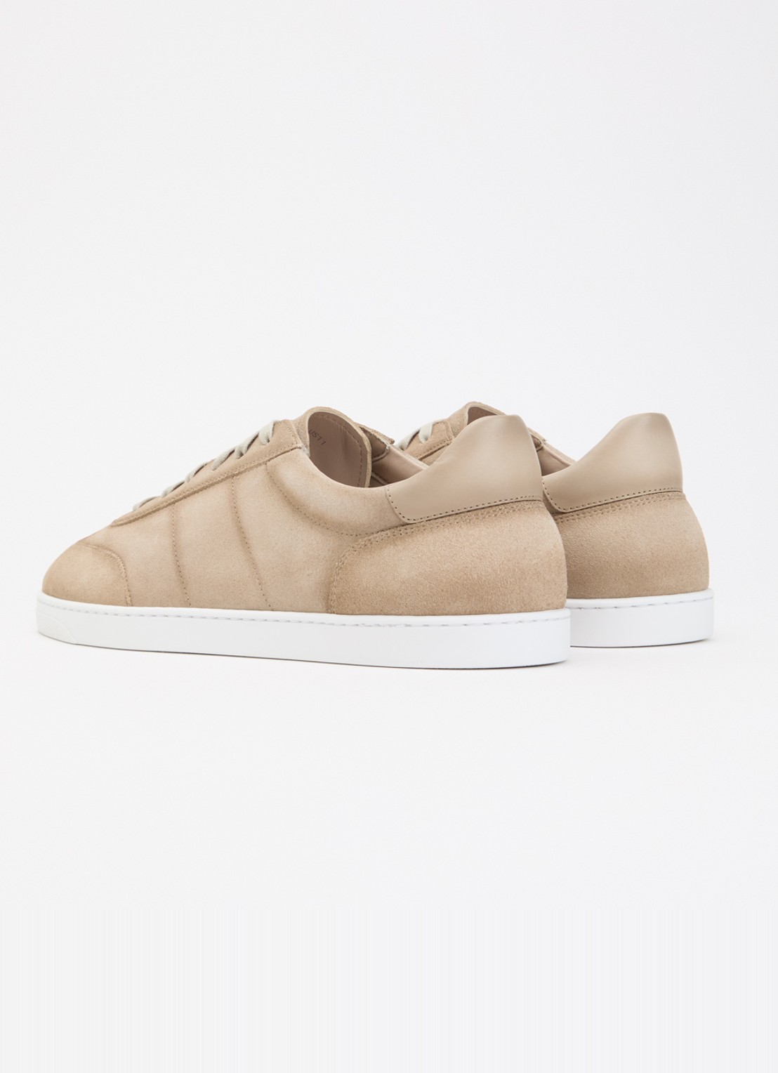 Magnanni Sneaker van suéde  - achterkant beige