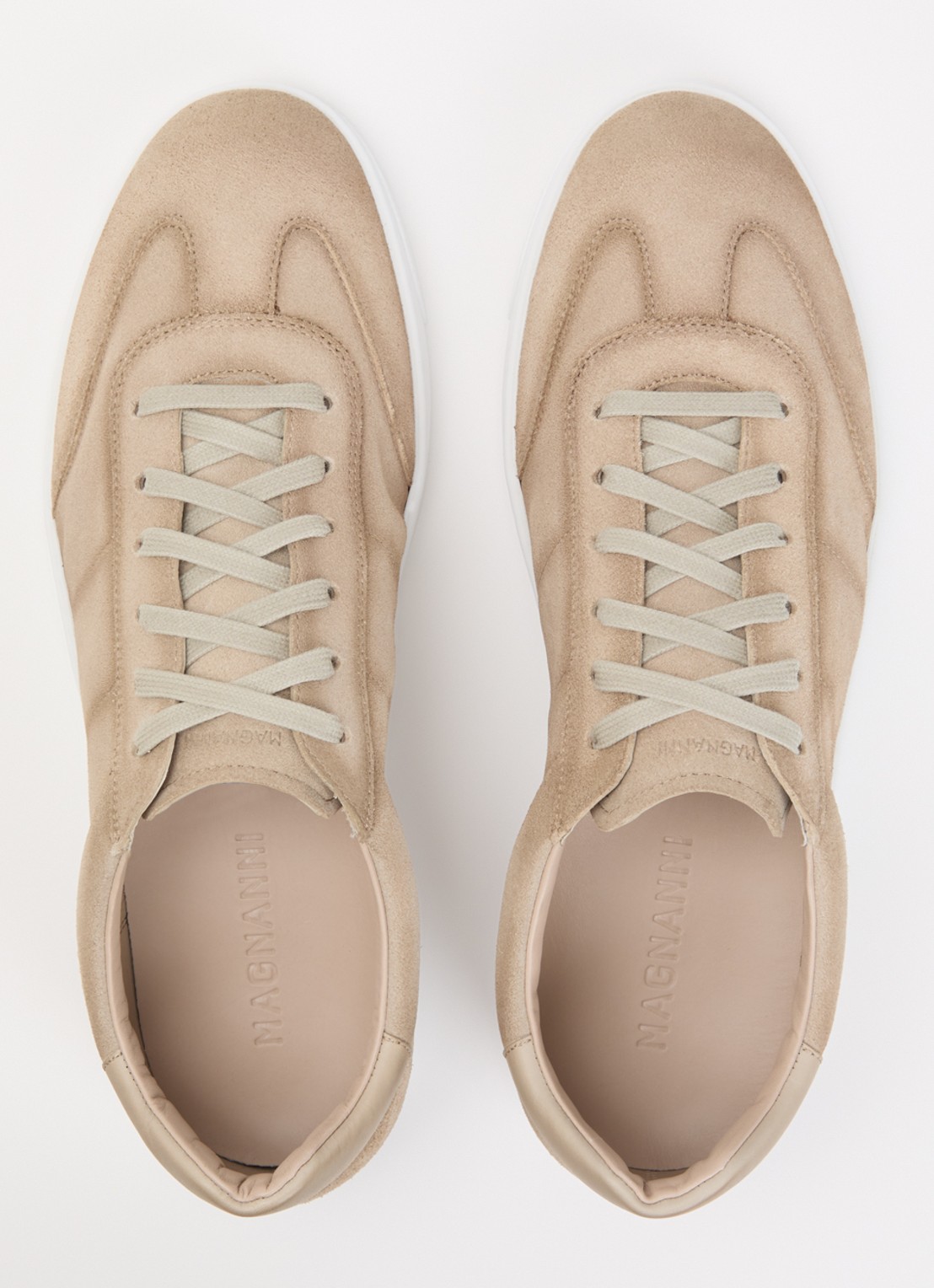 Magnanni Sneaker van suéde  - detail 4 beige