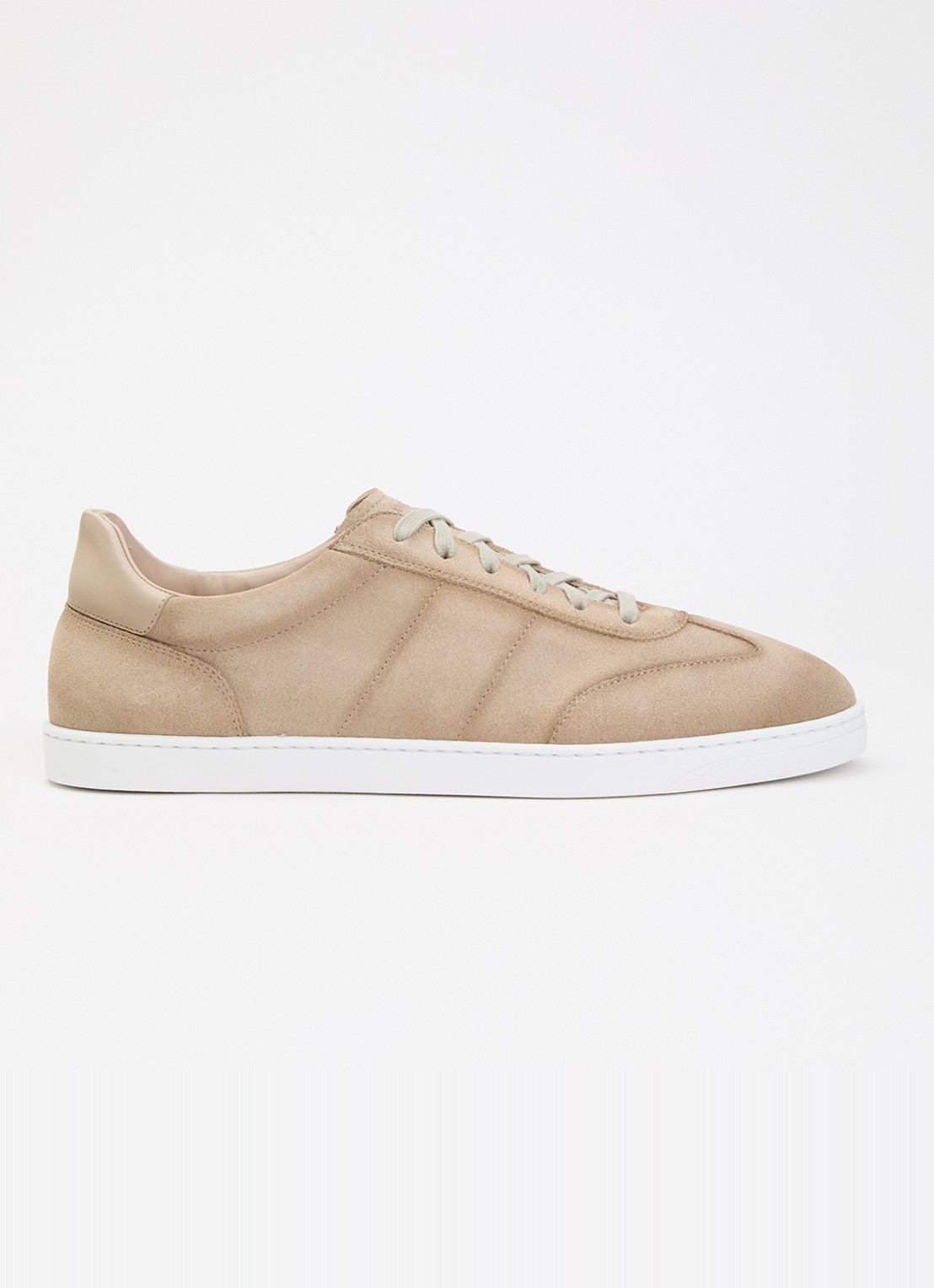 Magnanni Sneaker van suéde  - voorkant 2 beige