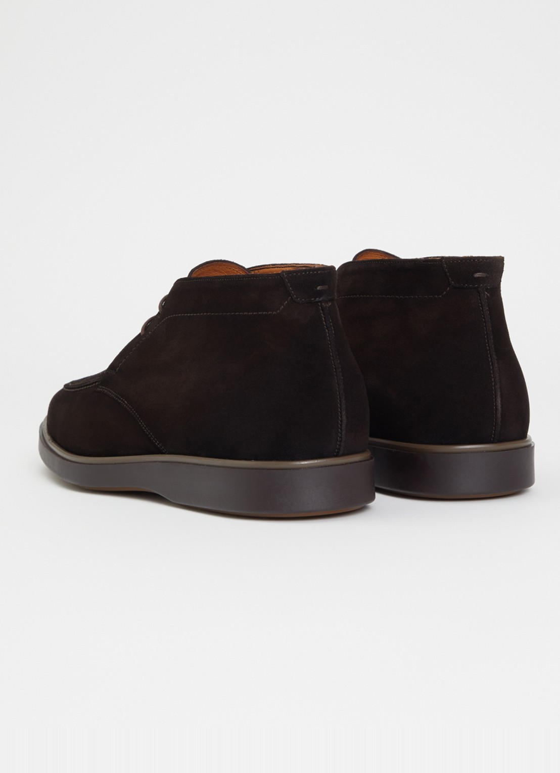Magnanni Veterschoen van suède - achterkant 6 donkerbruin