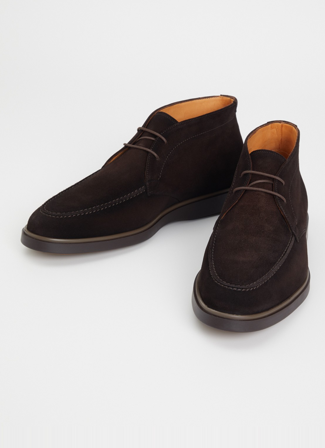 Magnanni Veterschoen van suède - detail 2 donkerbruin