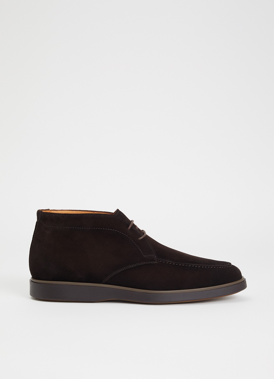Magnanni Veterschoen van suède - voorkant donkerbruin
