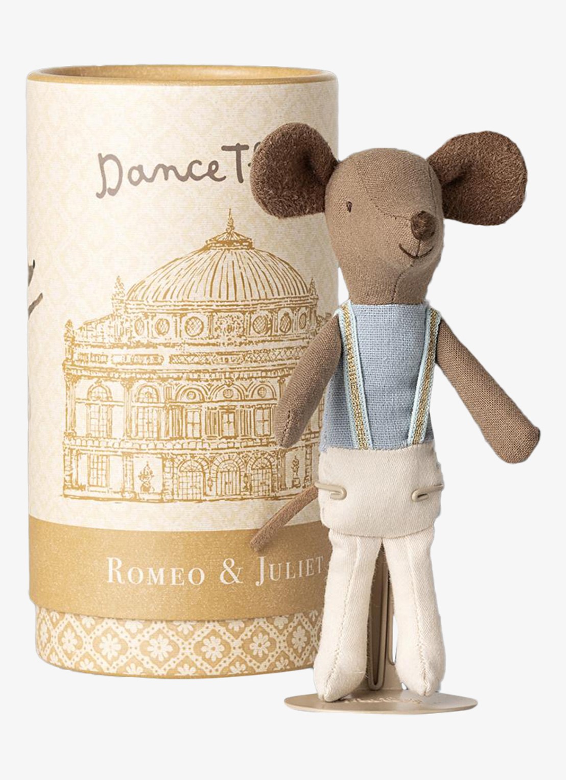 Maileg Big brother ballet muis 13 cm - detail 3 goud