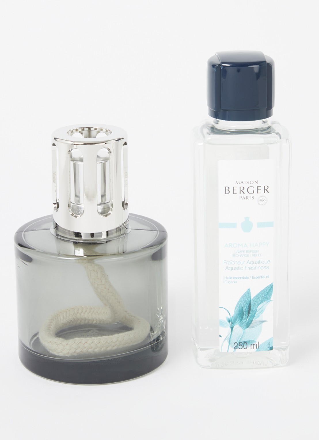 Maison Berger Aroma Happy geurbrander met navulling 250 ml - voorkant 2 grijs