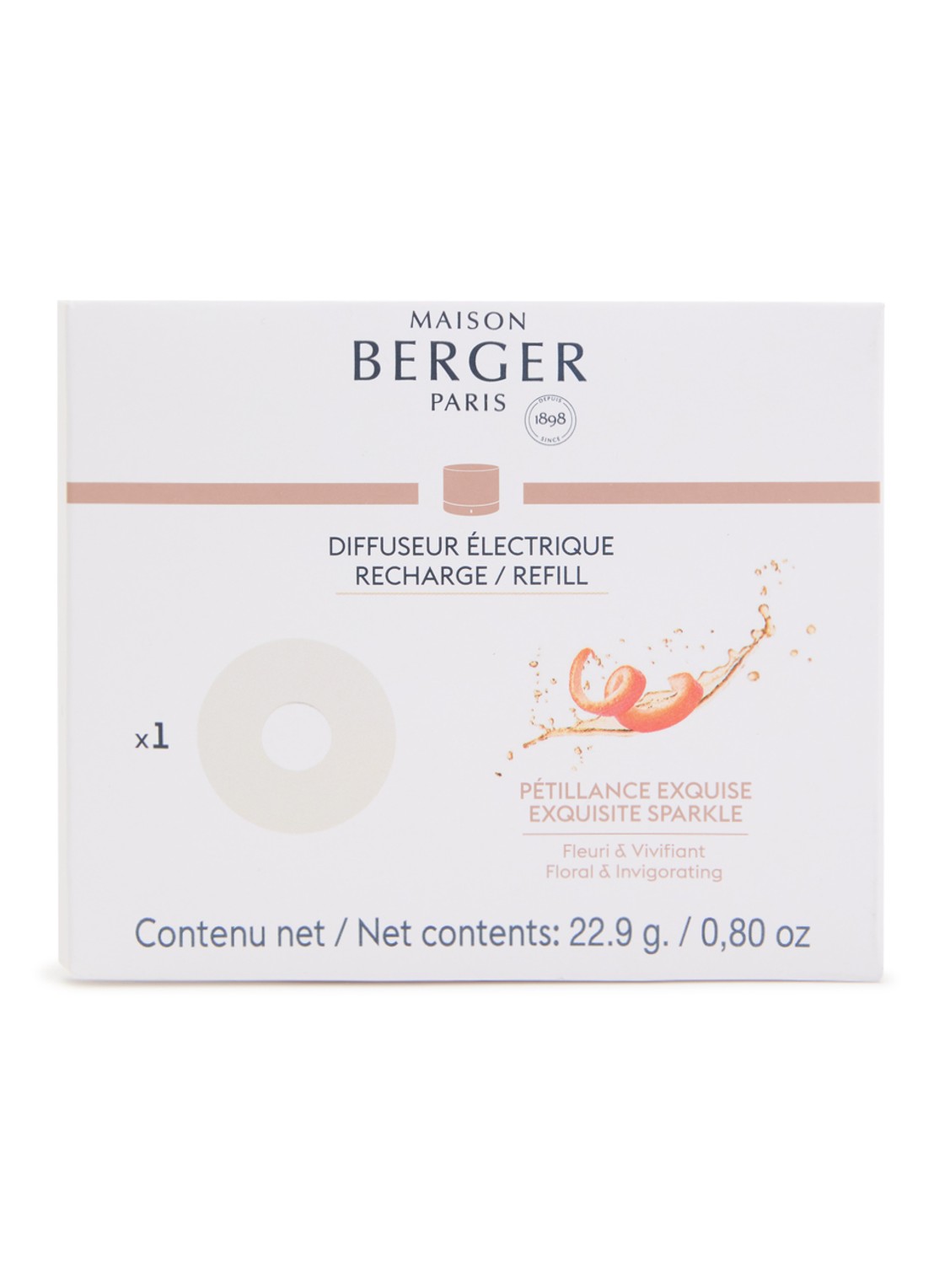 Maison Berger Exquisite Sparkle navulling elektrische diffuser voor Nomad Berger - voorkant undefined