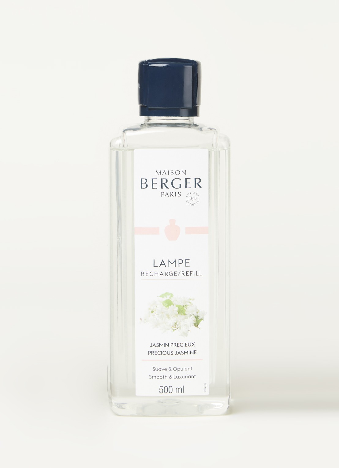 Maison Berger Jasmin Précieux navulling voor geurbrander 500 ml - voorkant 2 transparant