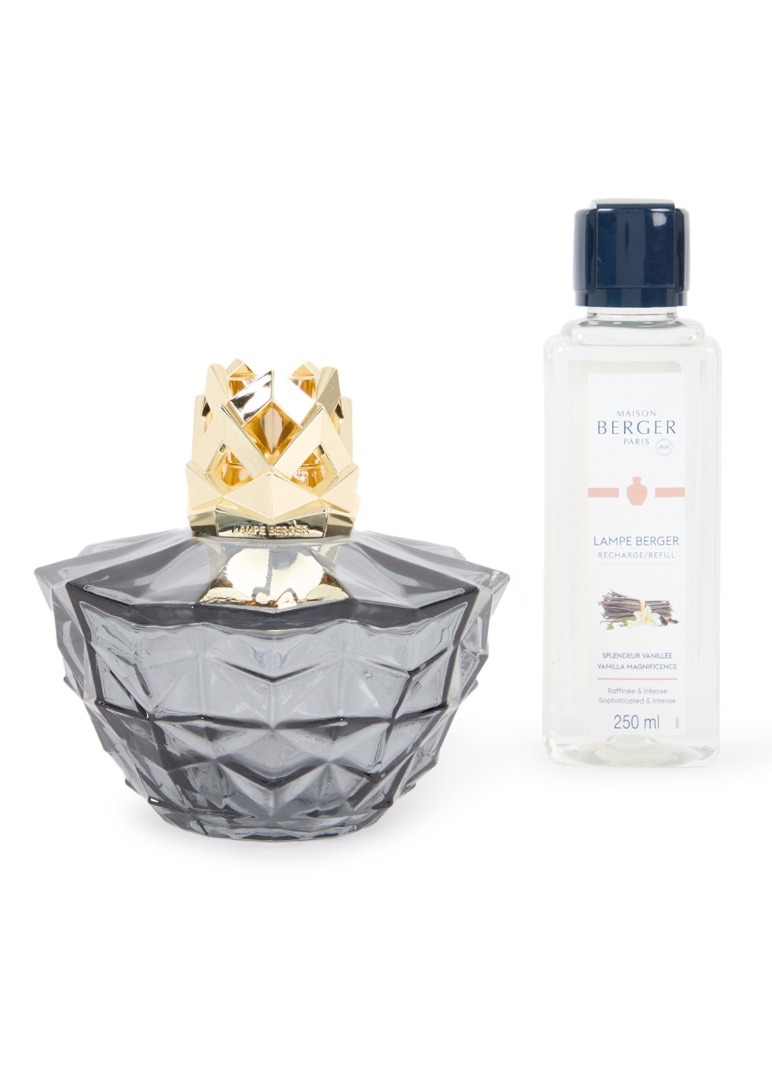 Maison Berger Kali Noire geurbrander met navulling in giftset - voorkant zwart