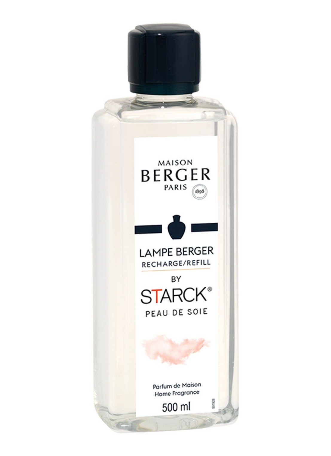 Maison Berger Lampe Berger Peau De Soie huisparfum navulling - 500 ml  - voorkant transparant