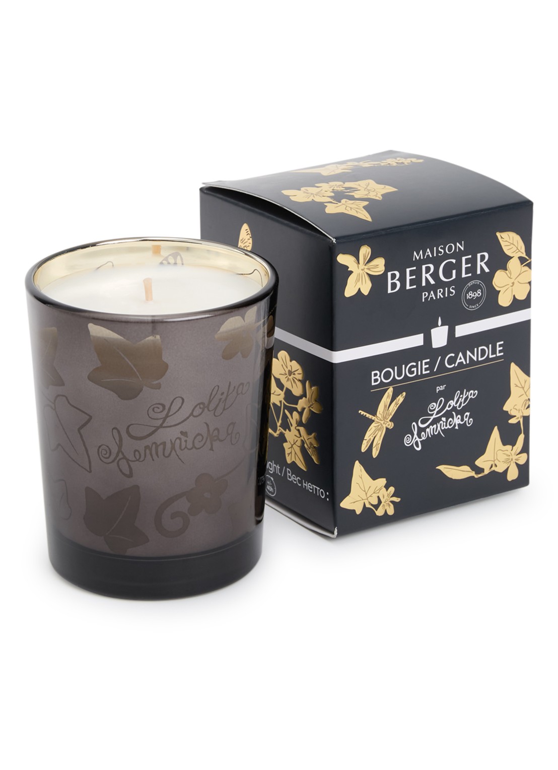 Maison Berger Lolita Lempicka geurkaars 180 gram - voorkant zwart