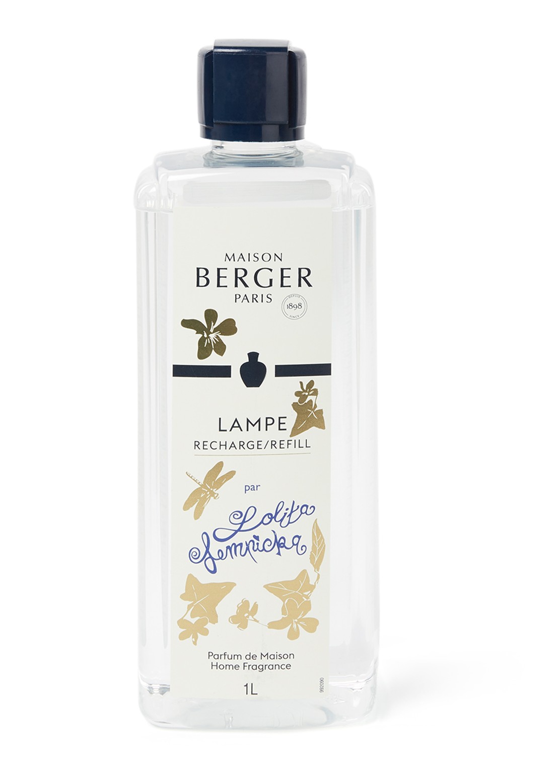 Maison Berger Lolita Lempicka huisparfum navulling 1 liter - voorkant transparant