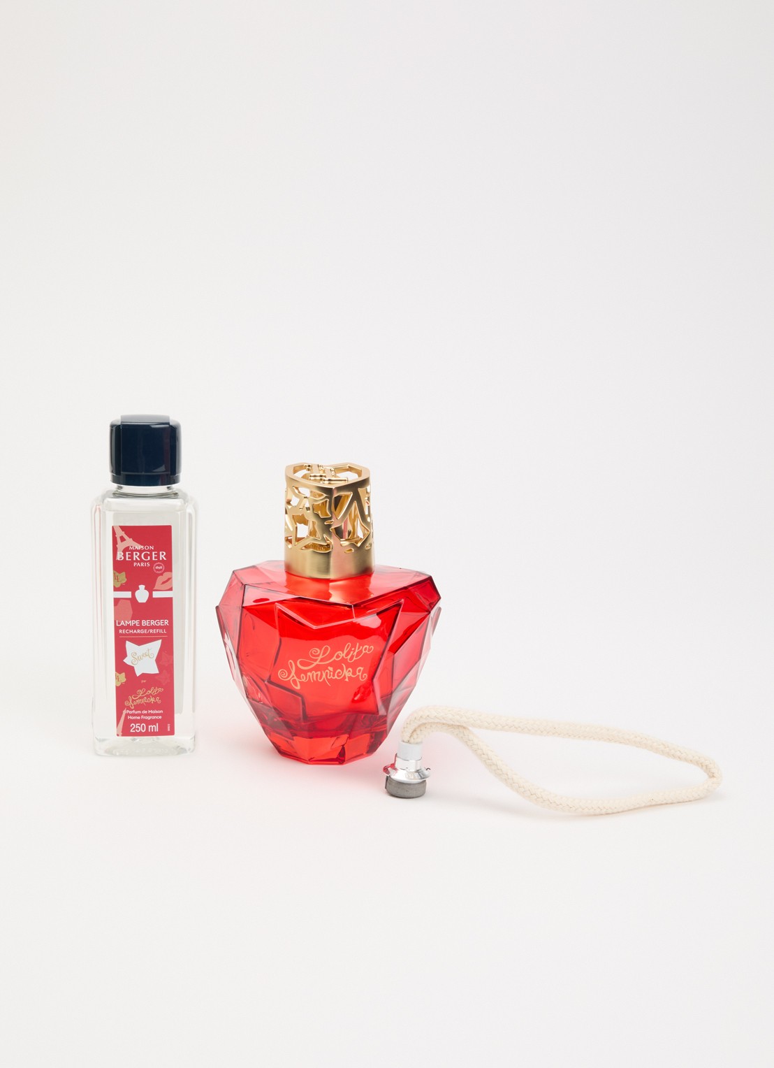 Maison Berger Lolita Lempicka Sweet Lampe Berger met navulling in giftset - detail 2 rood