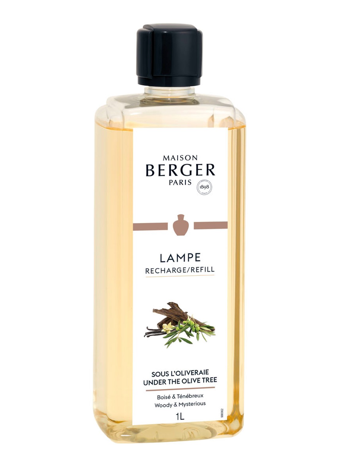Maison Berger Sous L’Oliveraie navulling 1000 ml - voorkant transparant