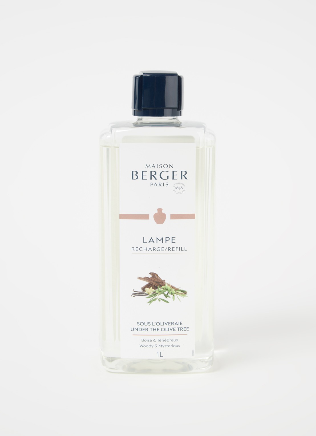 Maison Berger Sous L’Oliveraie navulling 1000 ml - voorkant 2 transparant