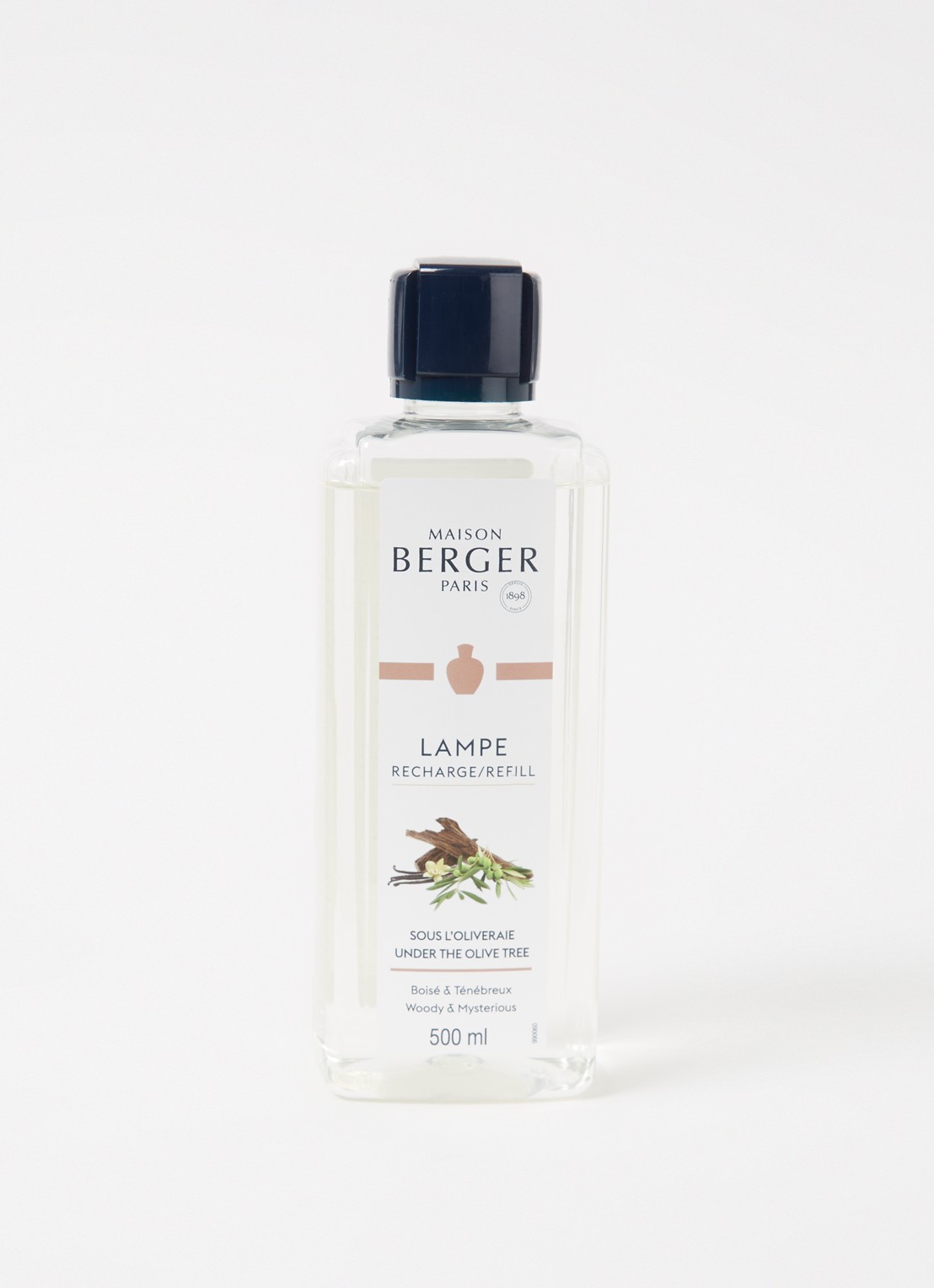 Maison Berger Sous L’Oliveraie navulling 500 ml - voorkant 2 transparant