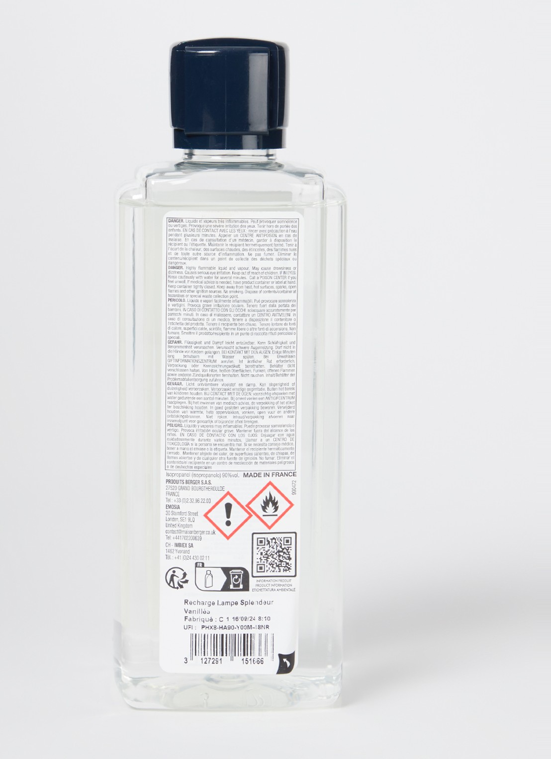 Maison Berger Splendeur Vanillée navulling voor geurbrander 500 ml - voorkant 2 undefined