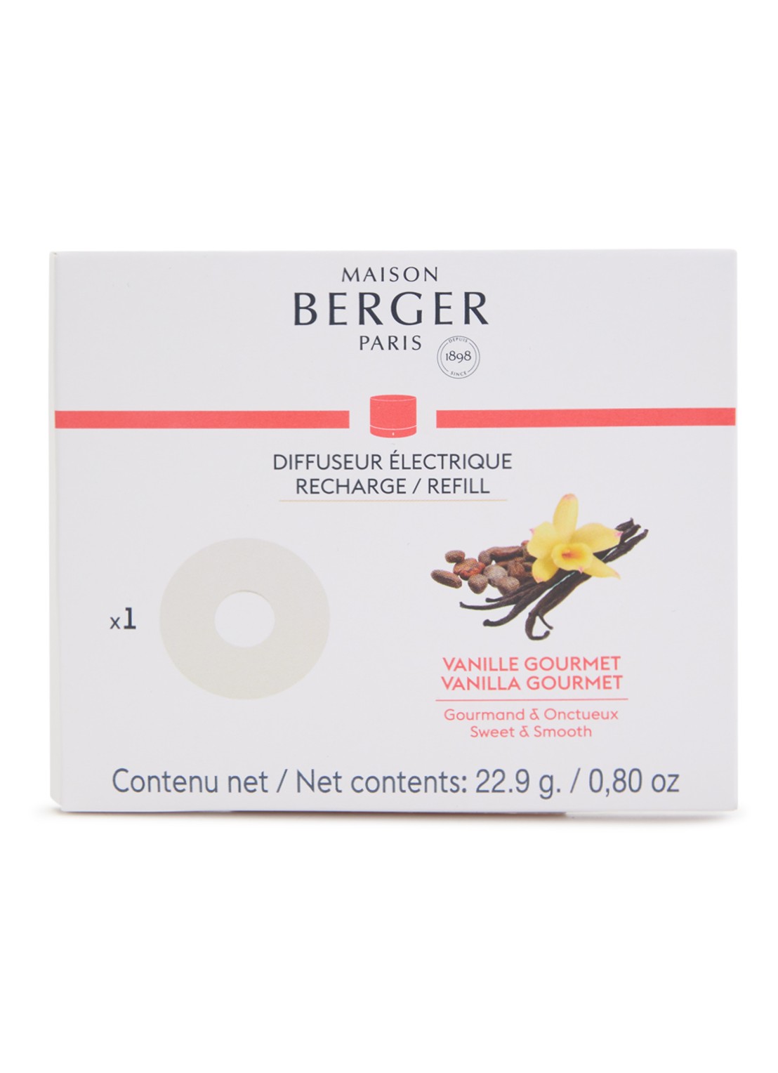 Maison Berger Vanilla Gourmet navulling elektrische diffuser voor Nomad Berger - voorkant undefined