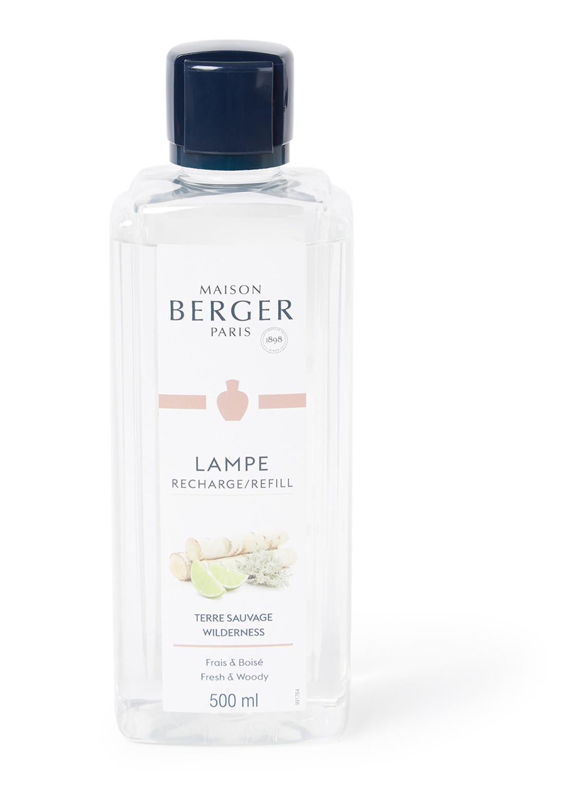 Maison Berger Wilderness navulling voor geurbrander 500 ml - voorkant transparant