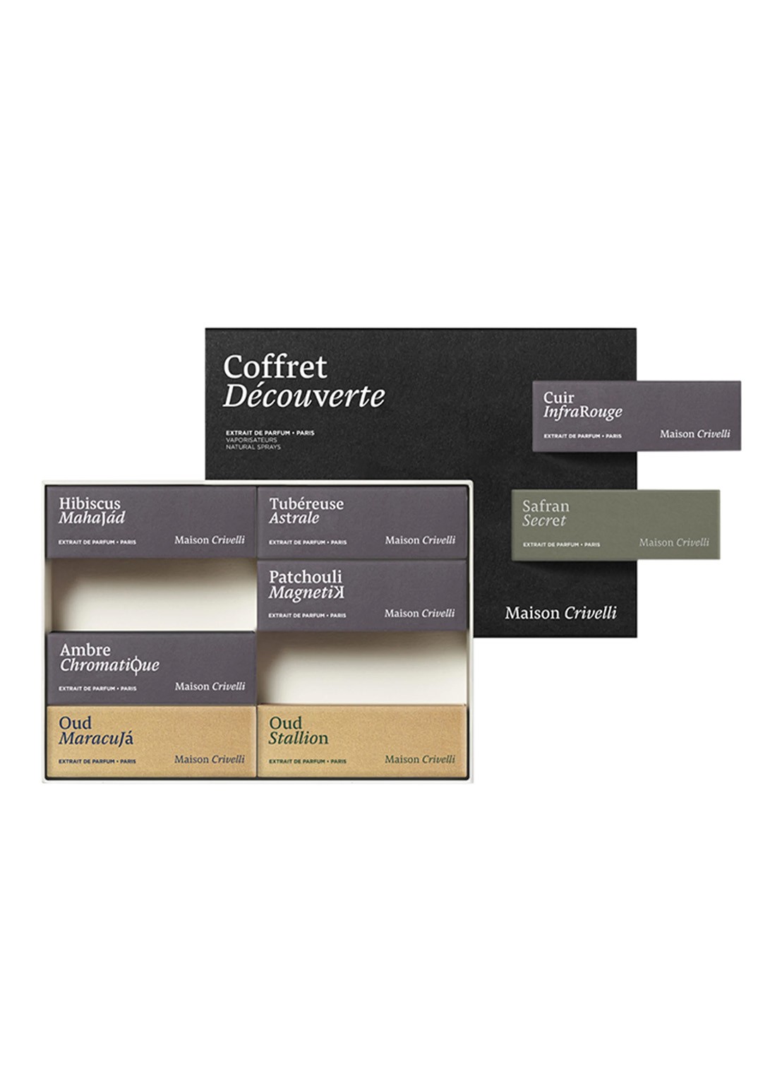 Maison Crivelli Discovery Set Chocs Olfactifs - travel size parfumset - voorkant undefined