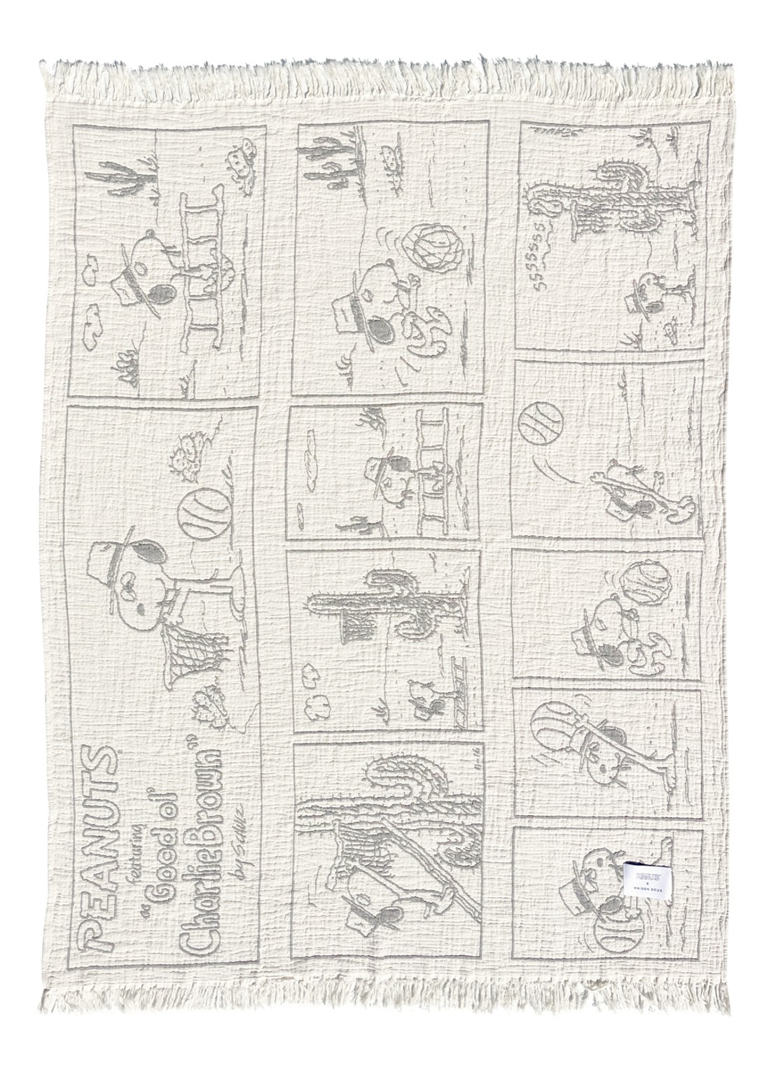 Maison Deux Dessert plaid 130 x 200 cm - voorkant 3 creme
