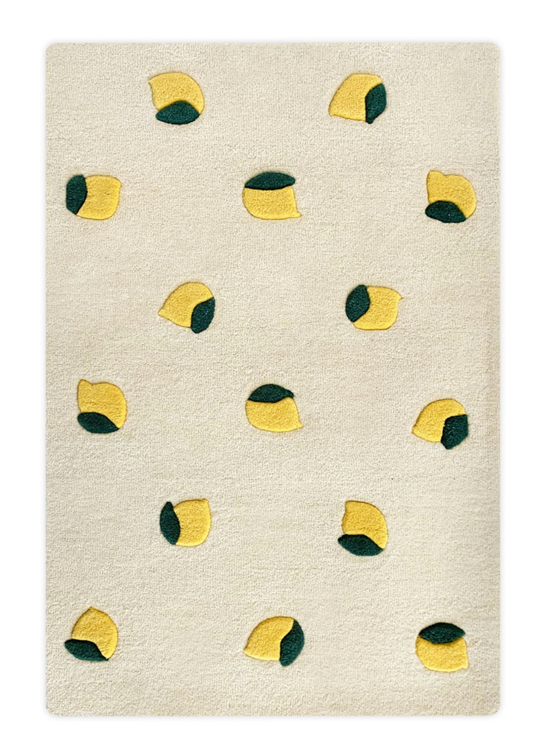 Maison Deux Lemons S vloerkleed 80 x 120 cm - voorkant creme