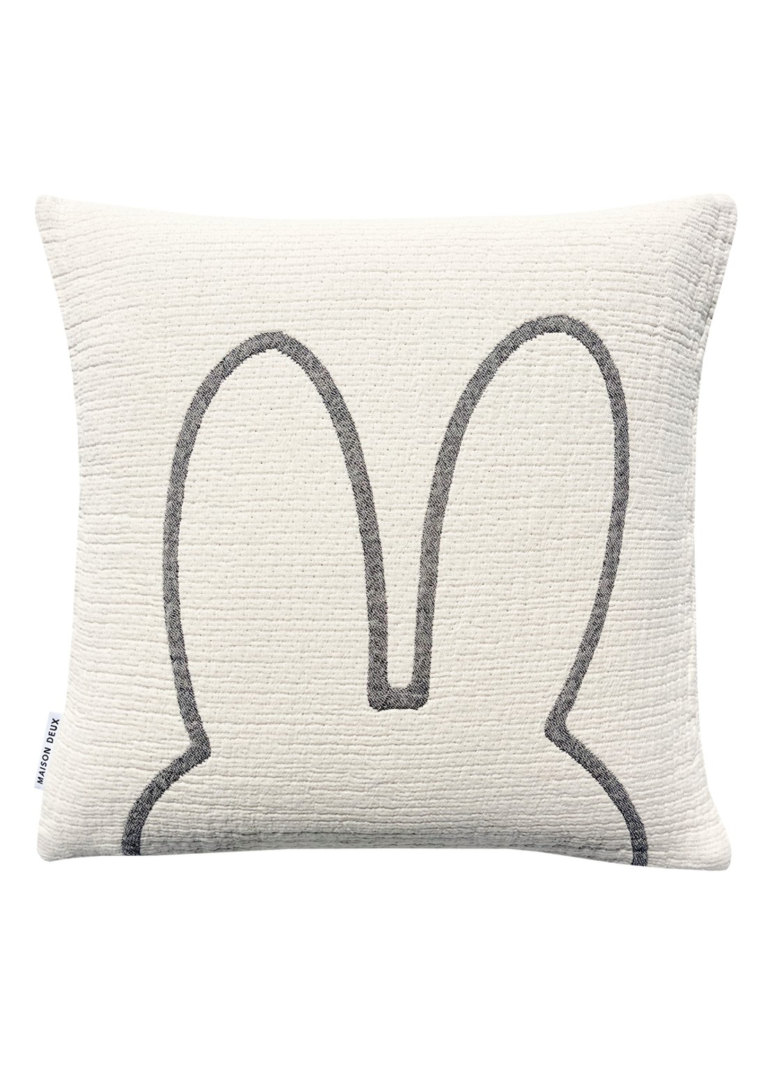 Maison Deux Miffy sierkussenhoes 50 x 50 cm - voorkant 2 creme