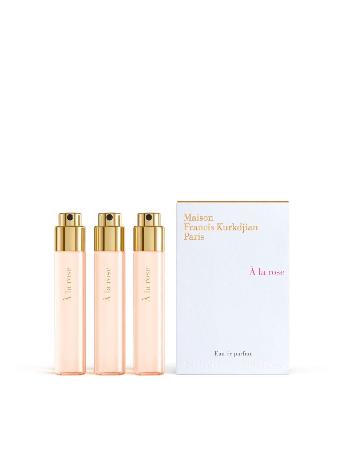 Maison Francis Kurkdjian À la Rose Eau de Parfum - navulling set van 3 - voorkant undefined