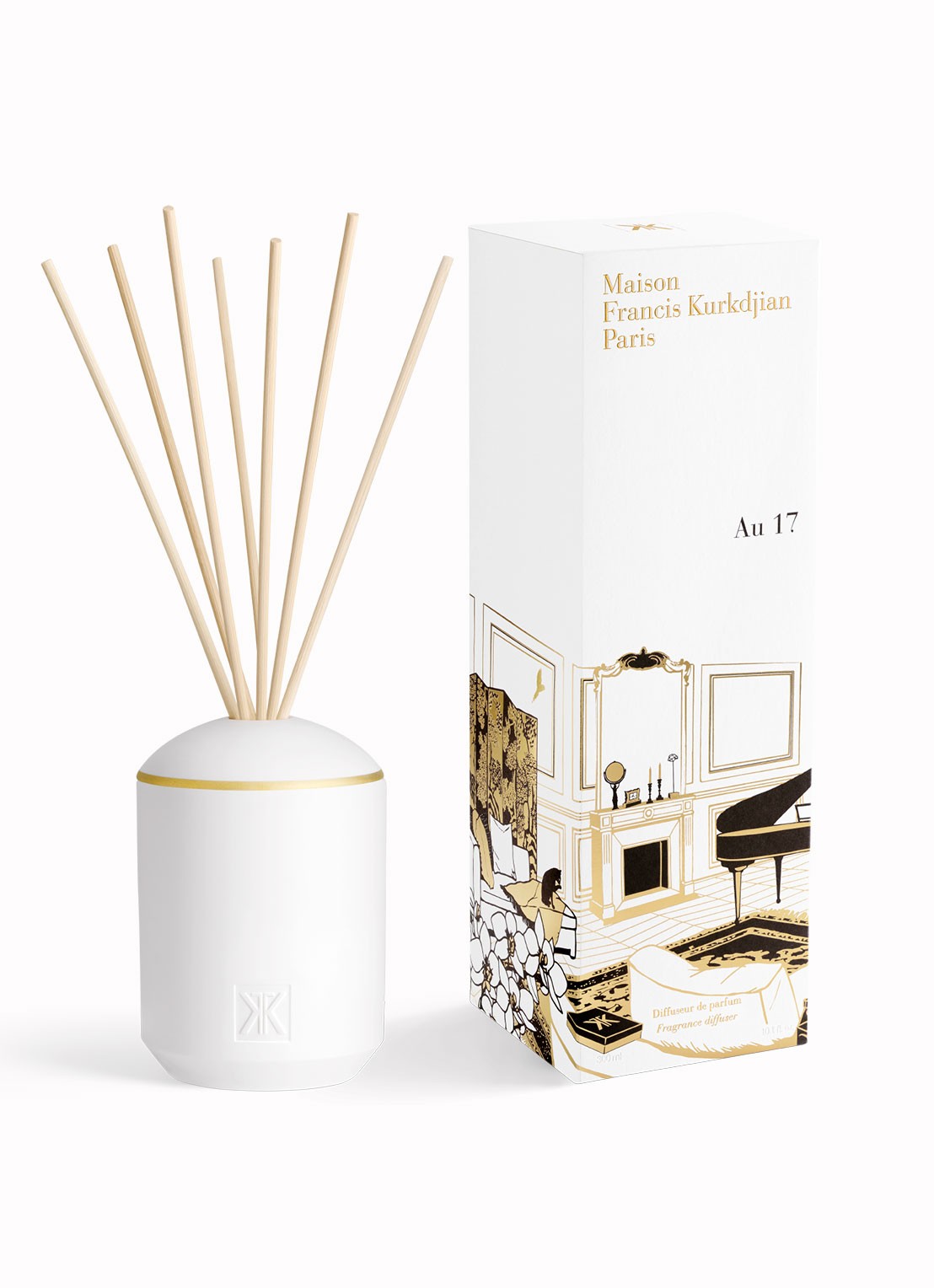 Maison Francis Kurkdjian Au 17 Diffuser + Recharge - Limited Edition geurstokjes 300 ml - voorkant 2 undefined