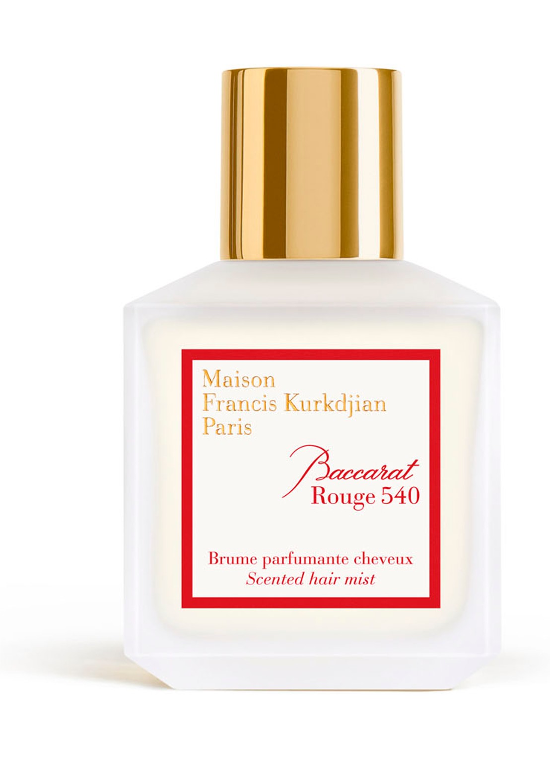Maison Francis Kurkdjian Baccarat Rouge 540 Hairmist - haarparfum - voorkant undefined