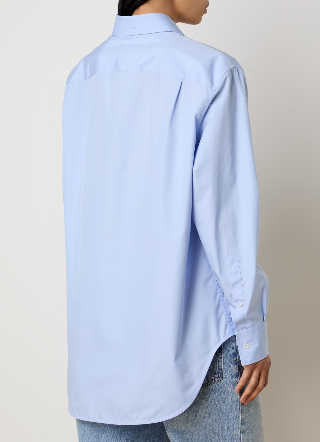 Maison Margiela Blouse met kraag - achterkant 5 blauw