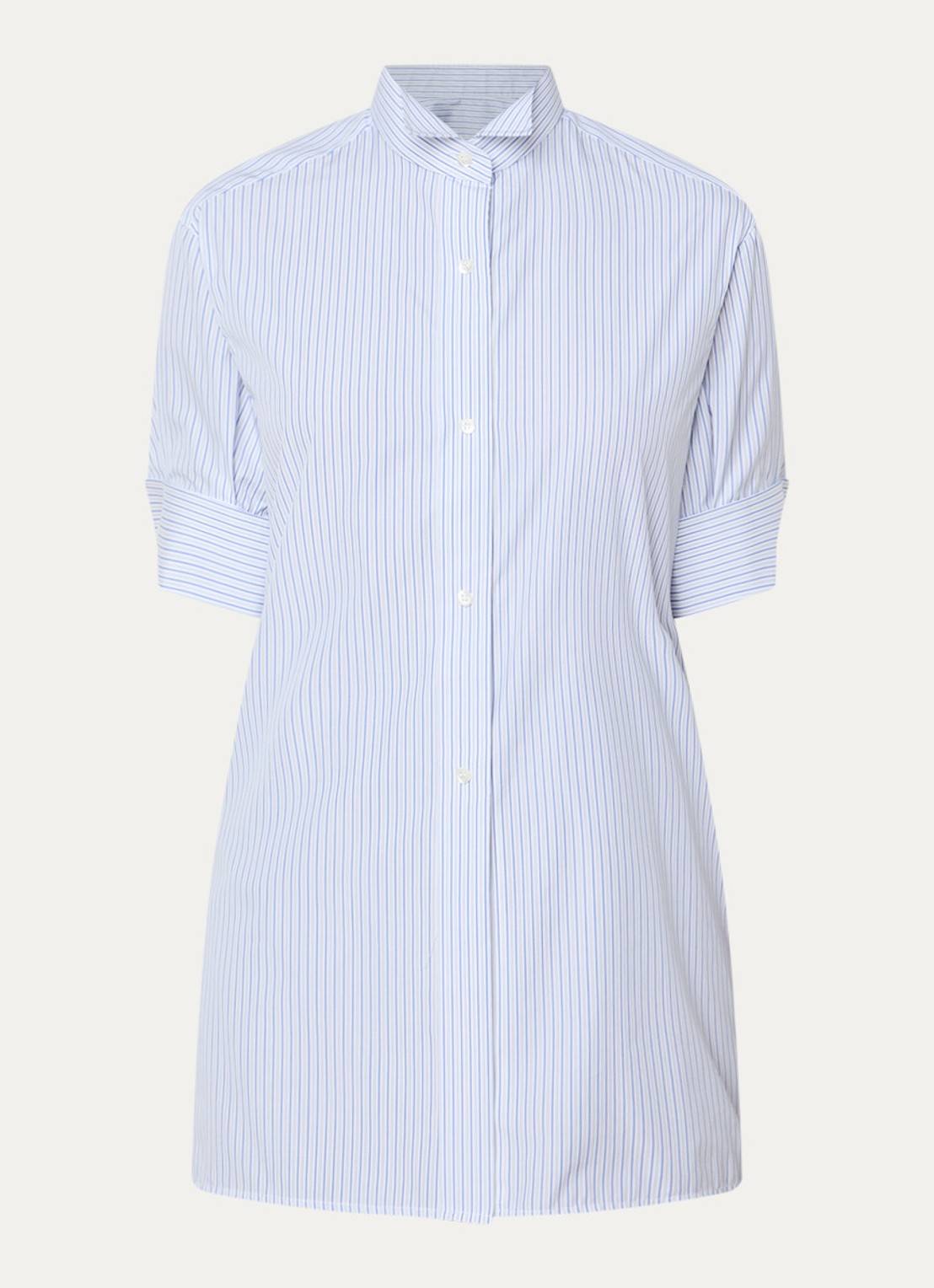 Maison Margiela Blouse met streepprint - voorkant 4 blauw