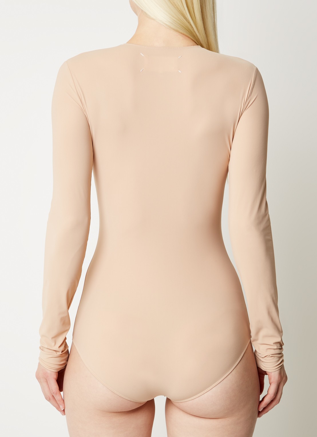 Maison Margiela Body met ronde hals - achterkant 5 creme