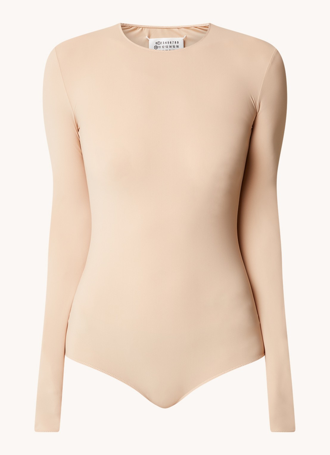 Maison Margiela Body met ronde hals - voorkant creme