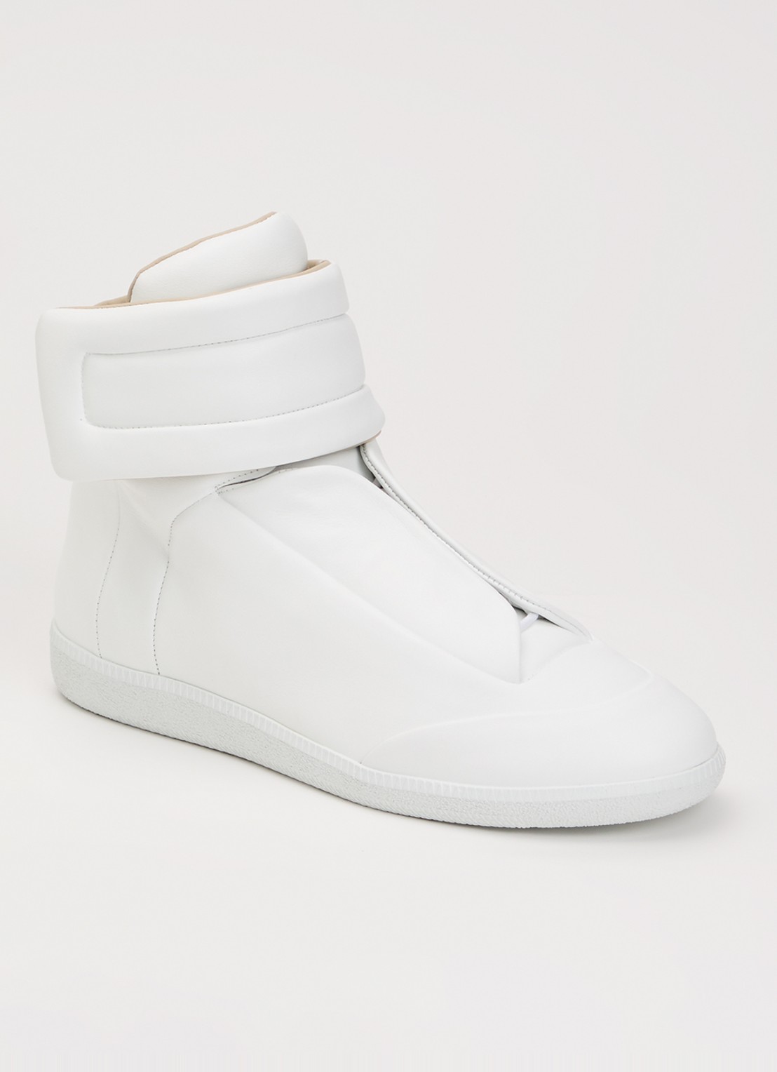 Maison Margiela Future sneaker van kalfsleer - voorkant 2 wit