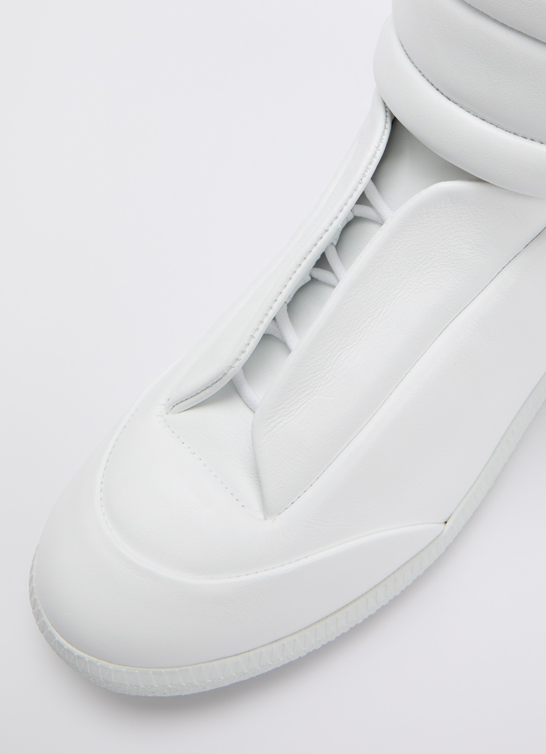 Maison Margiela Future sneaker van kalfsleer - detail 4 wit