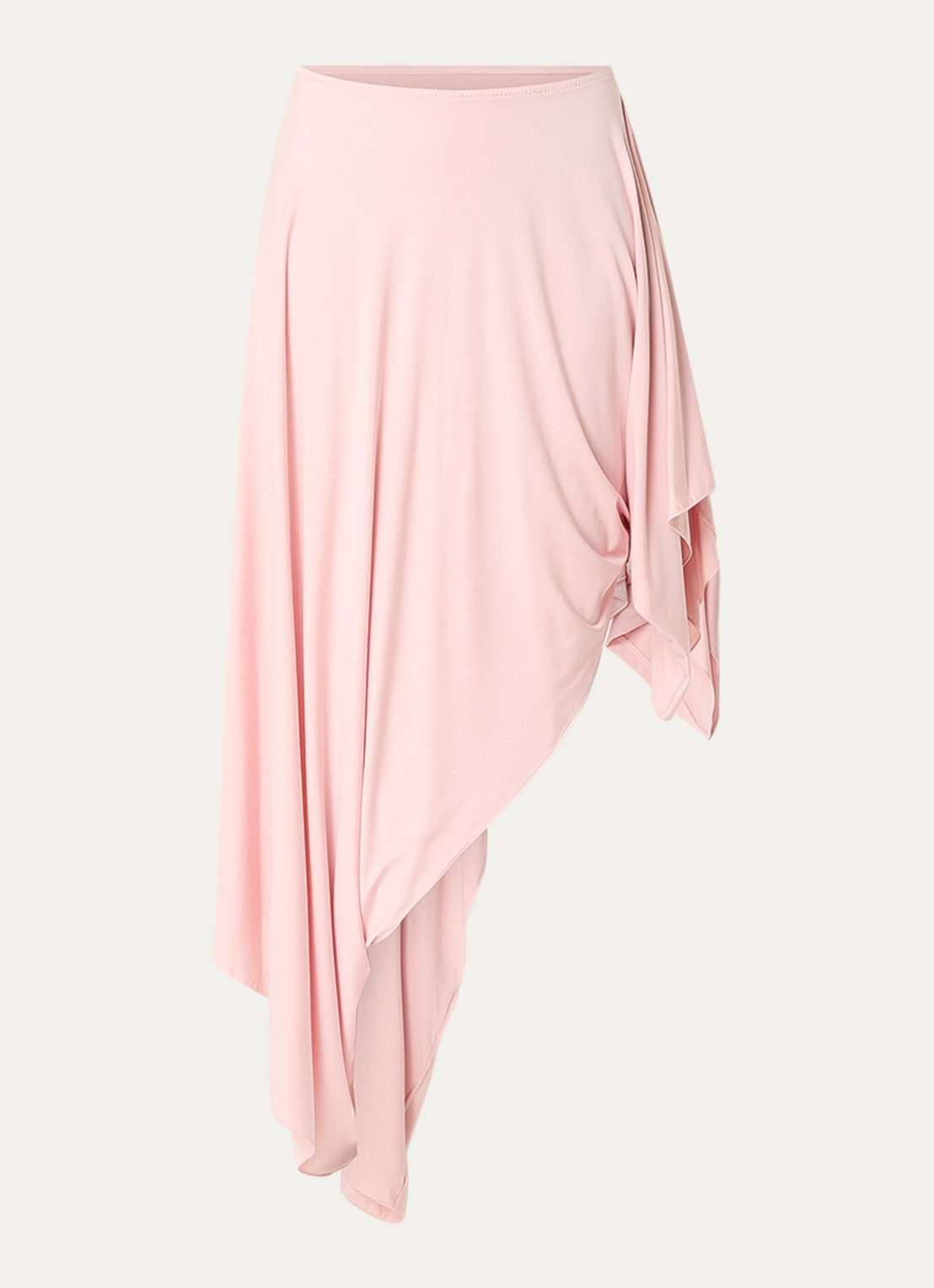 Maison Margiela Midi rok met asymmetrische zoom - voorkant 2 lichtroze