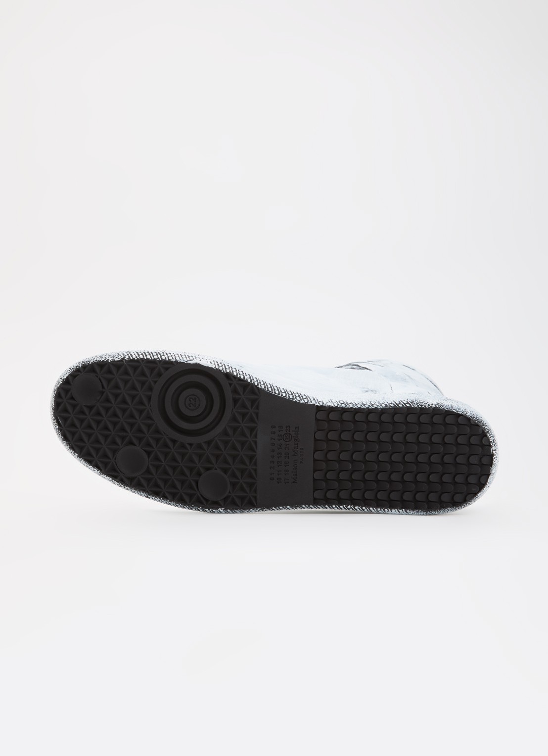 Maison Margiela Paint Future sneaker van kalfsleer - detail 4 wit