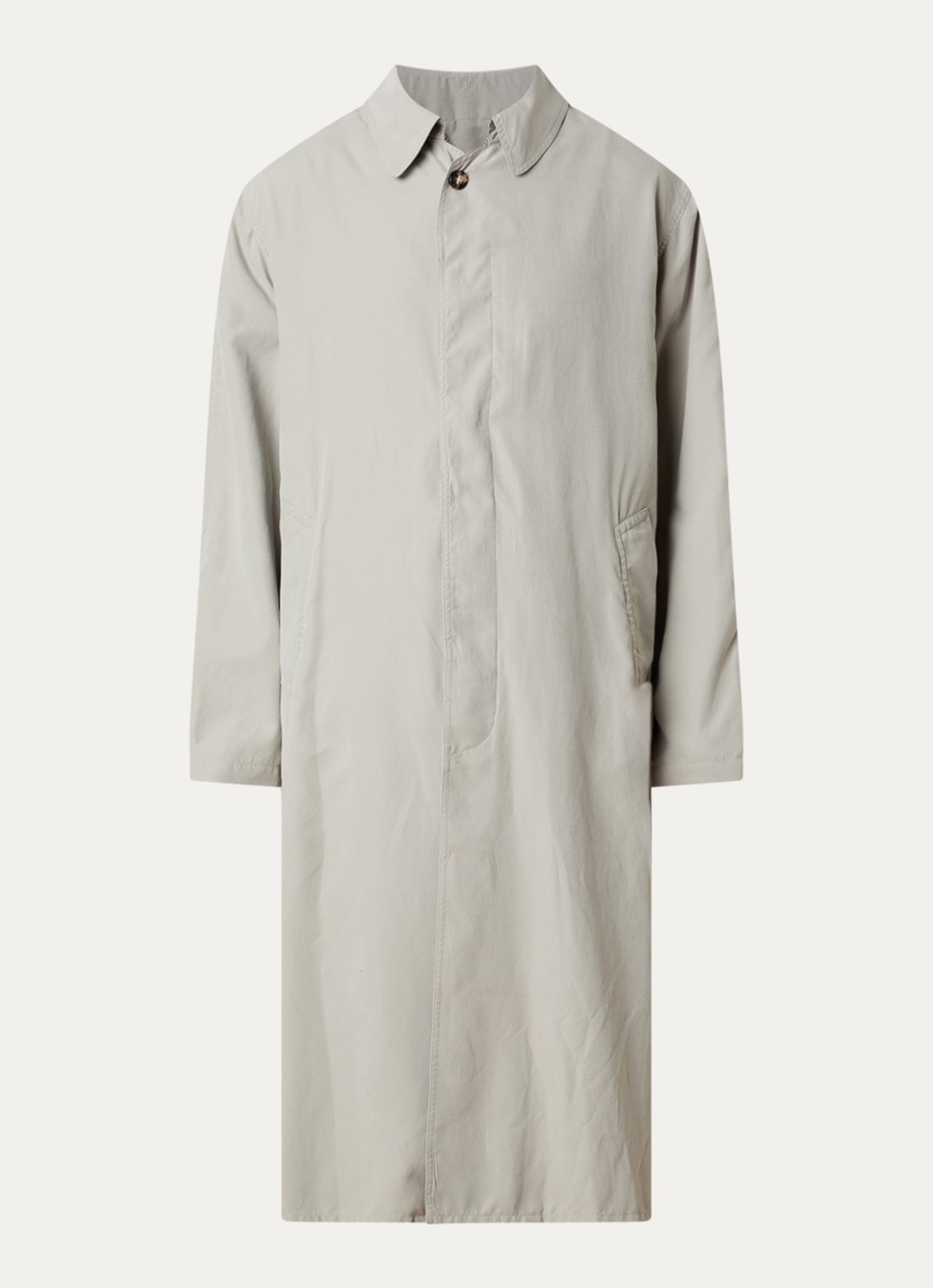 Maison Margiela Peach mantel met steekzakken - voorkant 4 zand