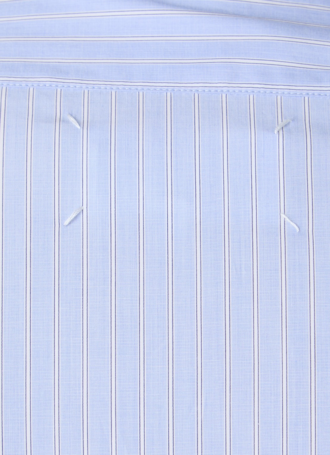 Maison Margiela Regular fit overhemd met borstzak - detail 4 lichtblauw