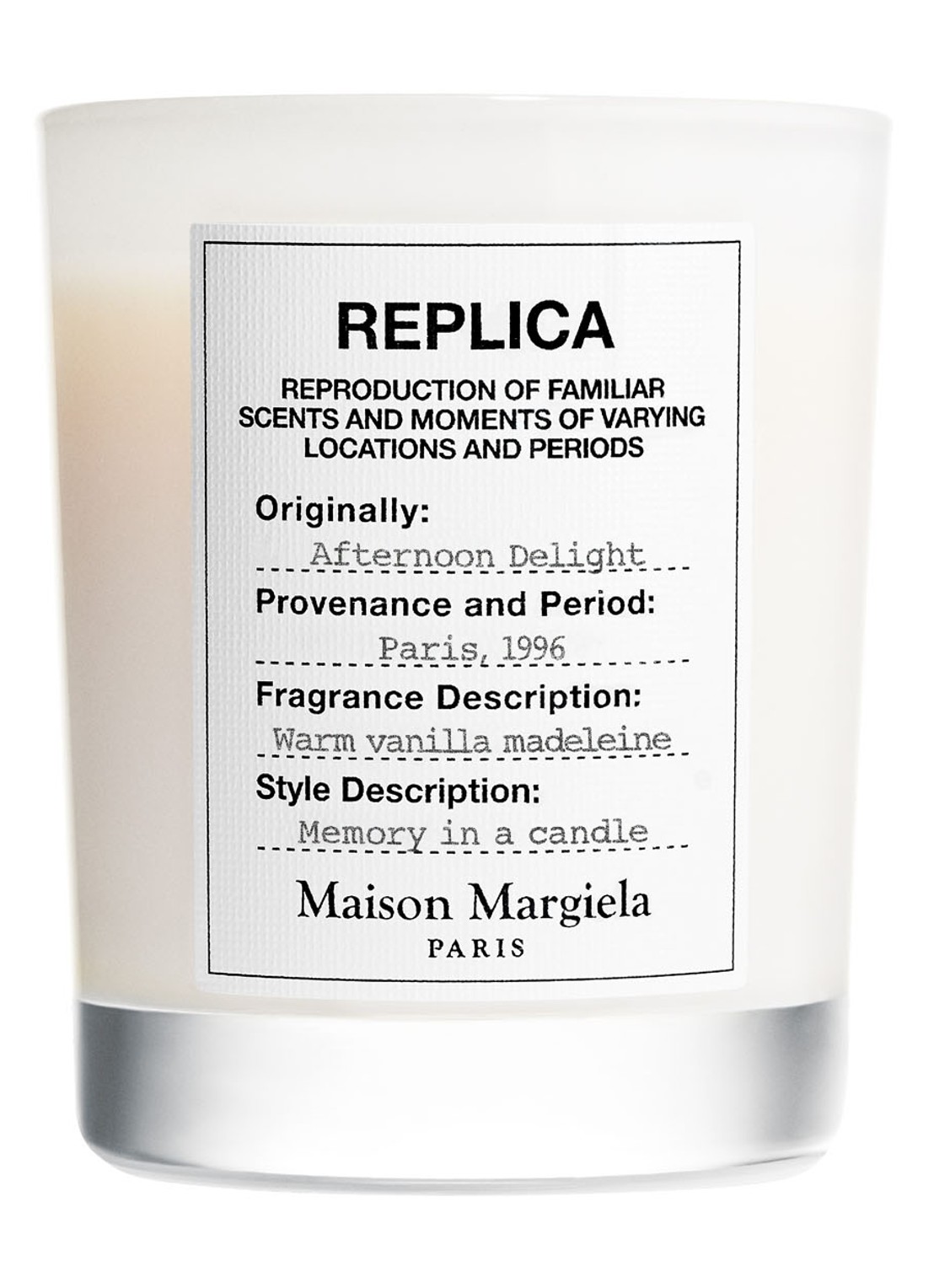 Maison Margiela  Replica Afternoon Delight - geurkaars 165 gram - voorkant undefined