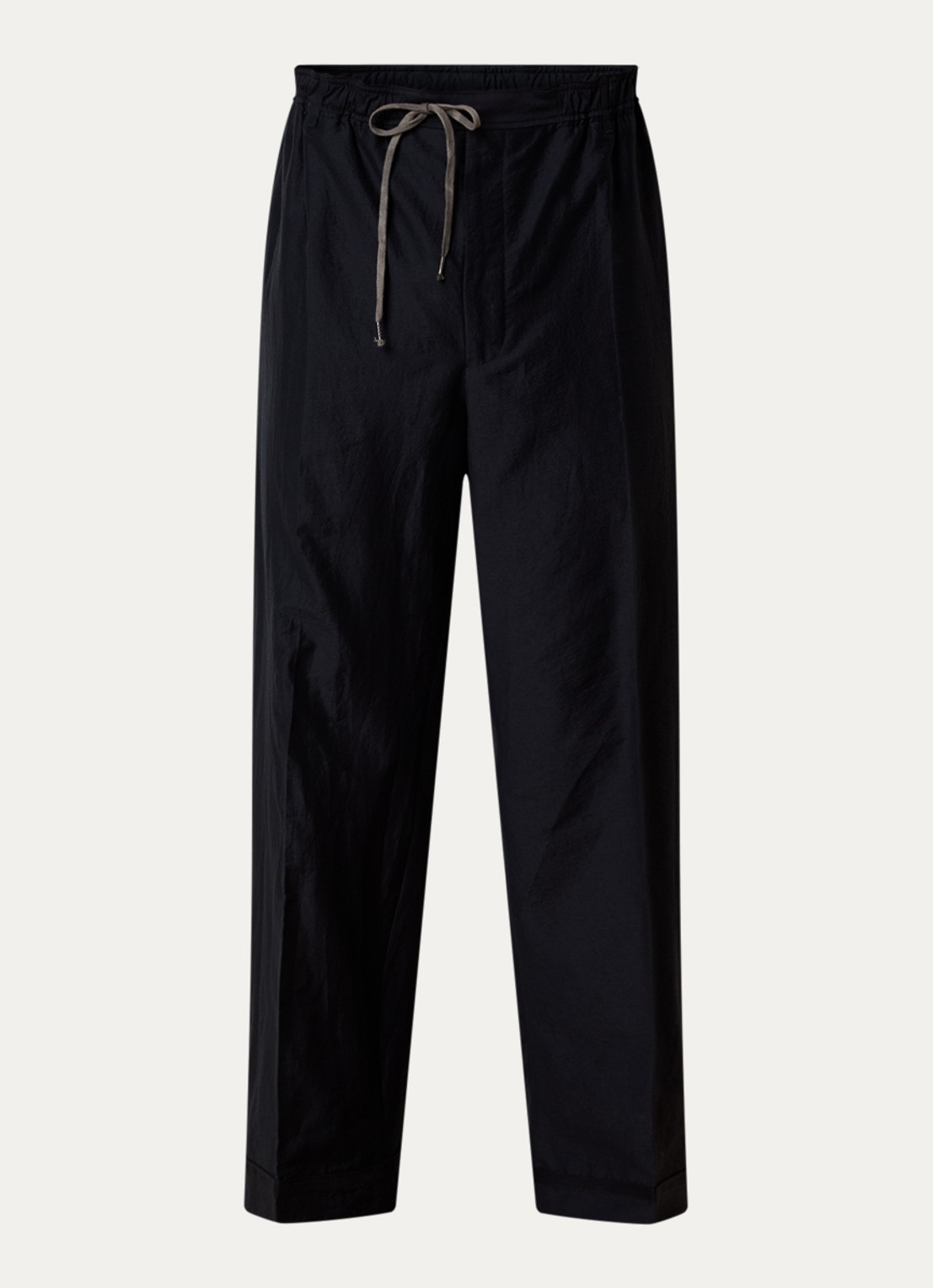 Maison Margiela straight fit broek in zijdeblend met steekzakken - voorkant 5 blauw