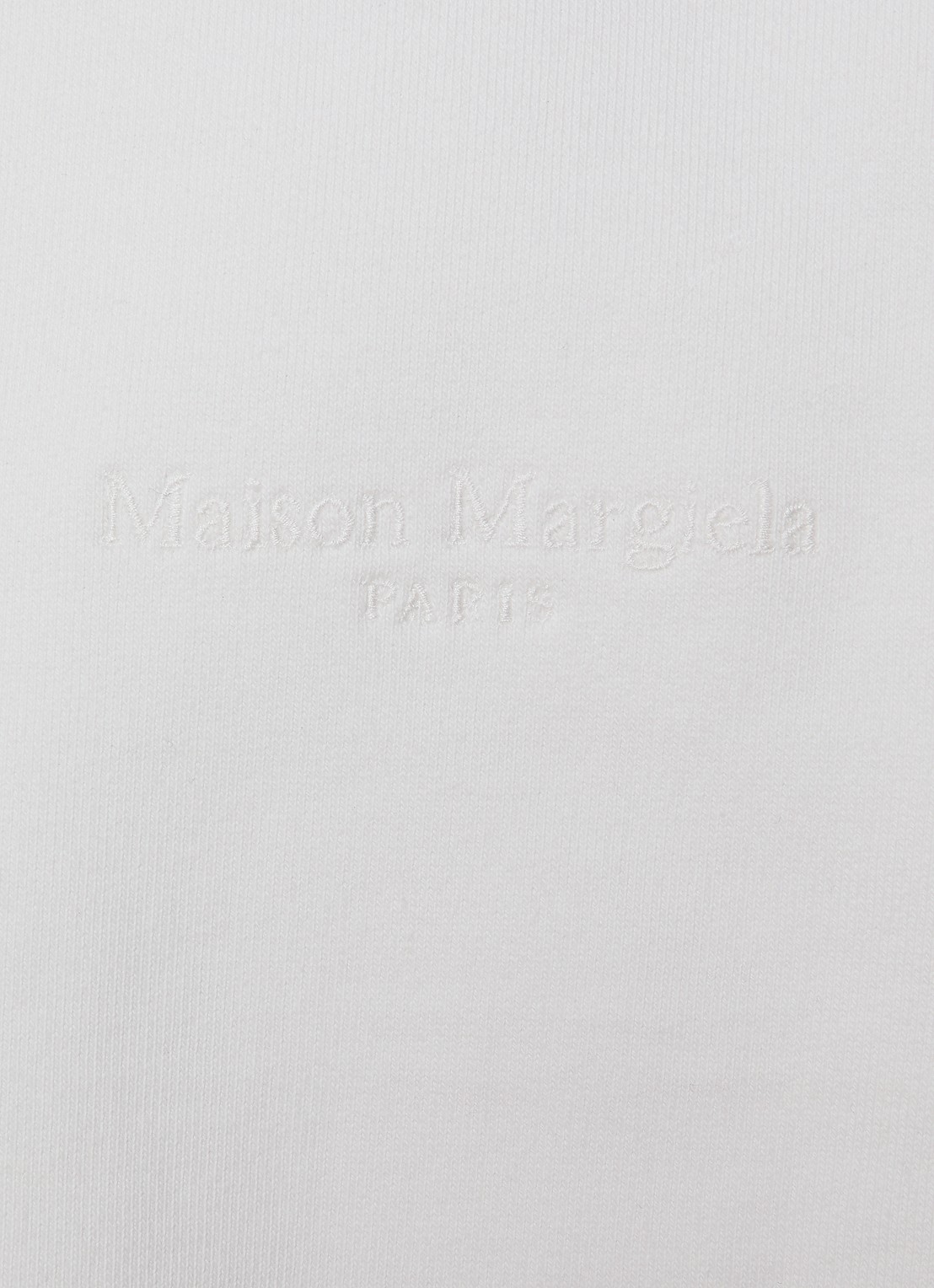 Maison Margiela Sweater met logoborduring - detail 5 gebroken wit
