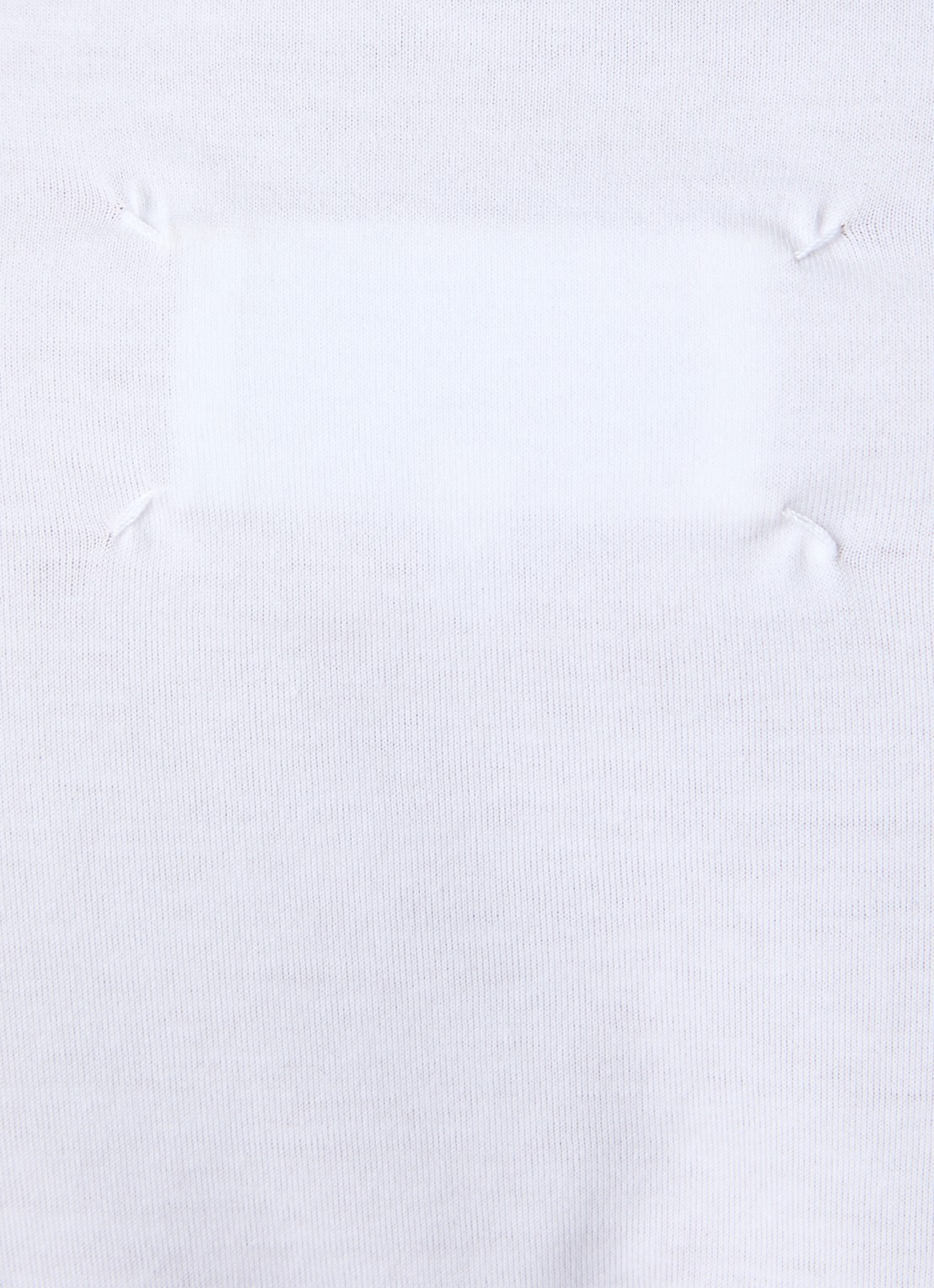 Maison Margiela T-shirt met logoborduring - detail 4 wit