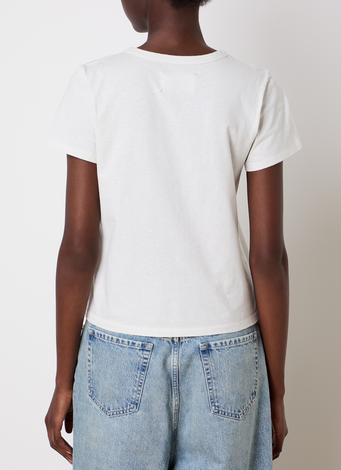 Maison Margiela T-shirt met ronde hals - achterkant 3 wit
