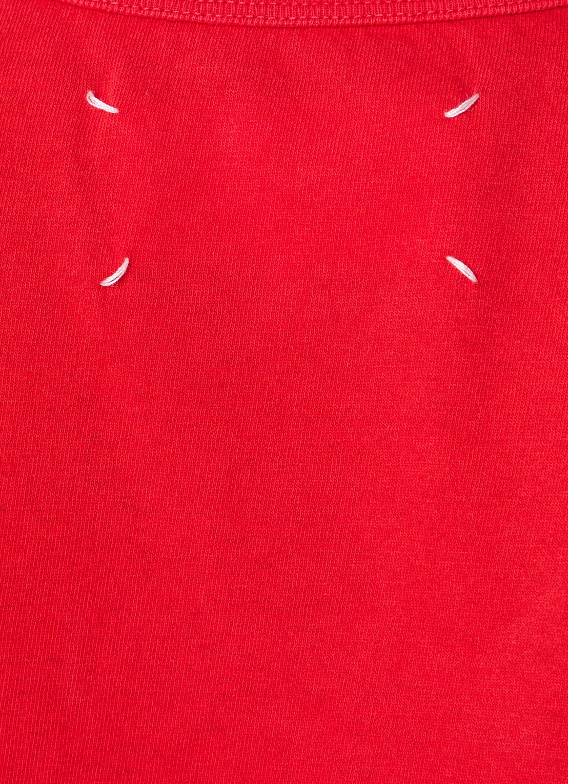 Maison Margiela T-shirt met ronde hals - detail 4 rood
