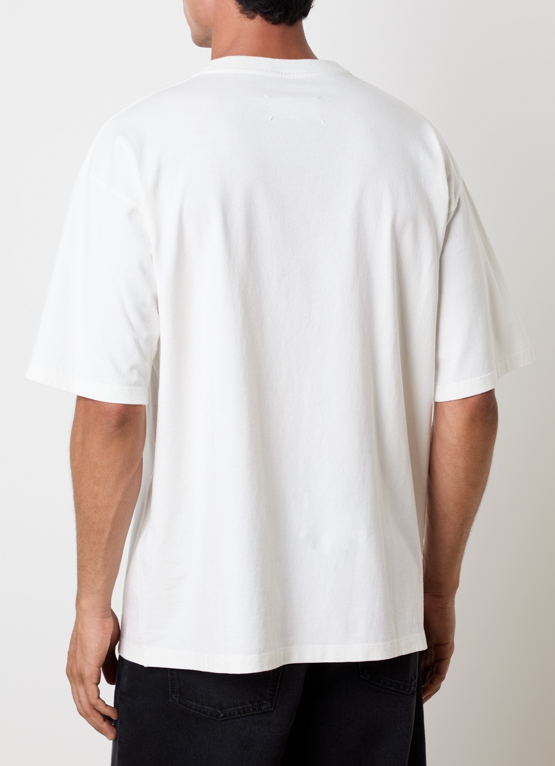 Maison Margiela T-shirt met ronde hals - achterkant 5 gebroken wit