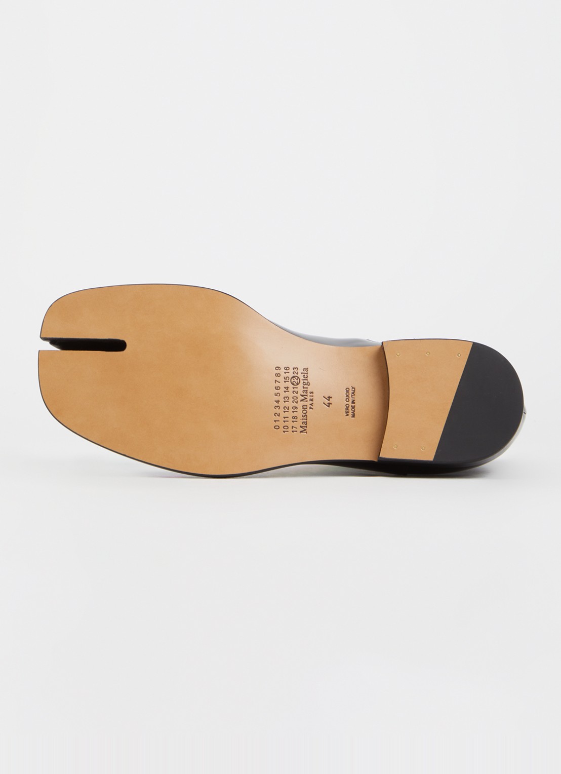 Maison Margiela Tabi chelsea boot van kalfsleer - detail 4 zwart