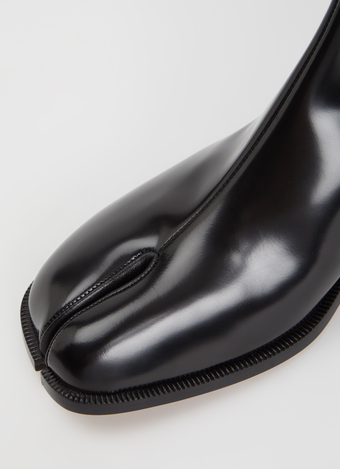 Maison Margiela Tabi chelsea boot van kalfsleer - detail 5 zwart